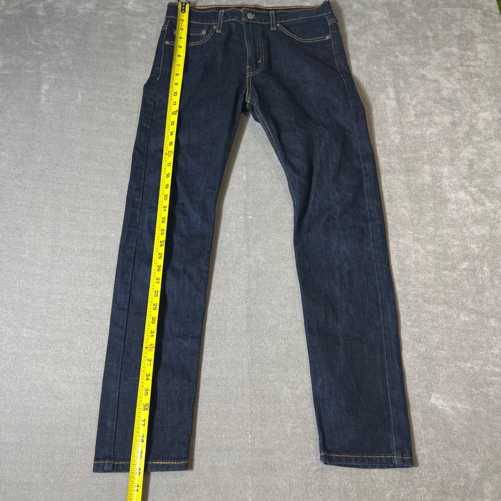 Levis 510 Skinny Fit Dark Indigo Blue Jeans Mens 30x32 05510-0692 - Picture 2 of 8